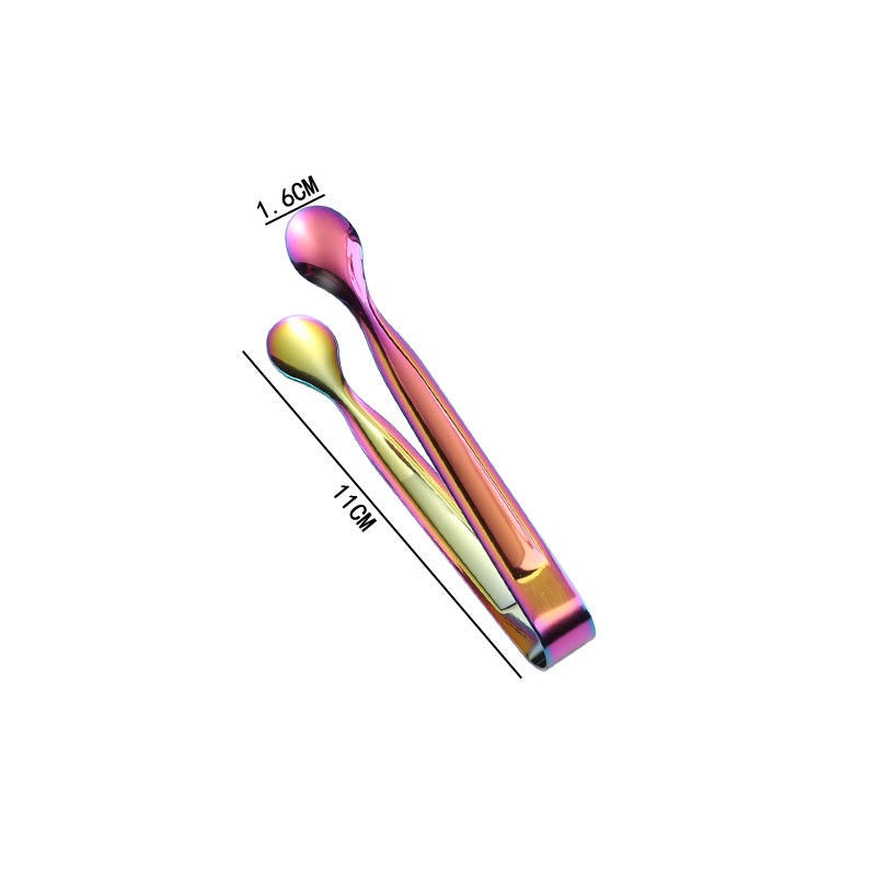 4.13" 304 Stainless Steel Ice Tongs Cooking Kitchen Tongs