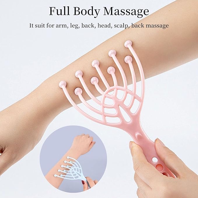 9 Claws Scalp Massager Hair Growth Protable Handheld SPA Head Massager Deep Stress Relax