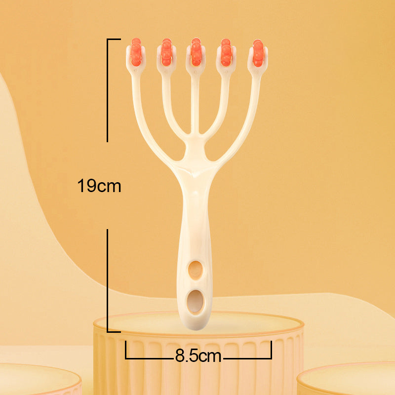 Handheld Claw Head Massager Scalp Massager 5 Rotating Heads Break Down Fascia for Full Body Relief