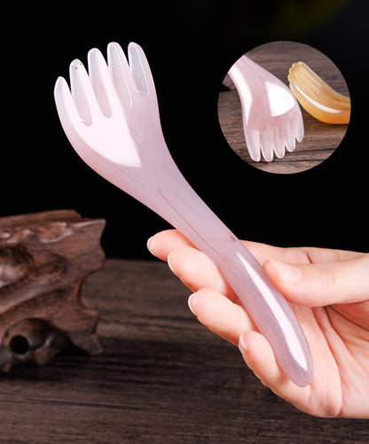 Handheld Massager Tool 5 Claws Head Skin Scraping Resin Manual Massager