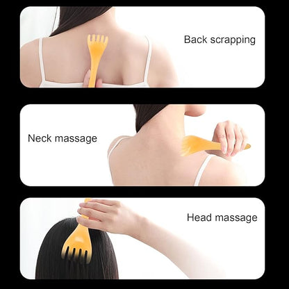 Handheld Massager Tool 5 Claws Head Skin Scraping Resin Manual Massager
