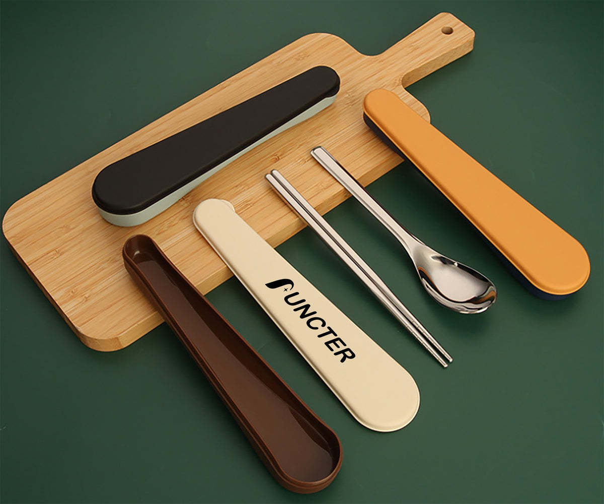 304 Stainless Steel Portable Chopsticks And Spoon