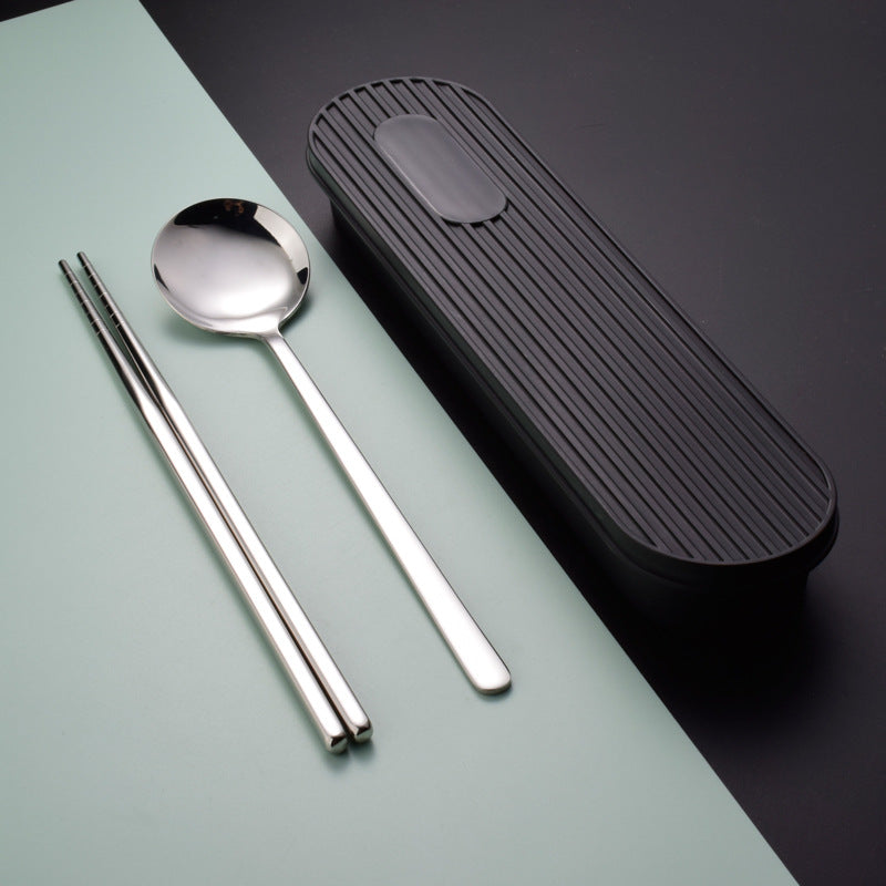 304 Stainless Steel Portable Chopsticks Spoon