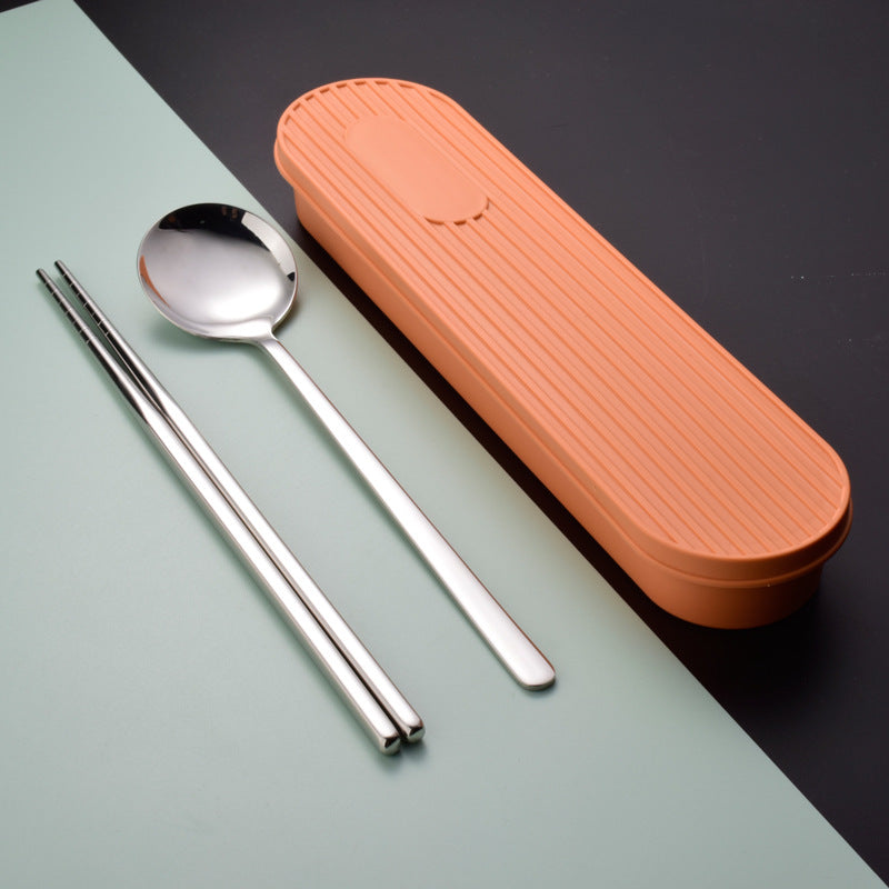 304 Stainless Steel Portable Chopsticks Spoon