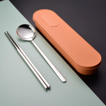 304 Stainless Steel Portable Chopsticks Spoon