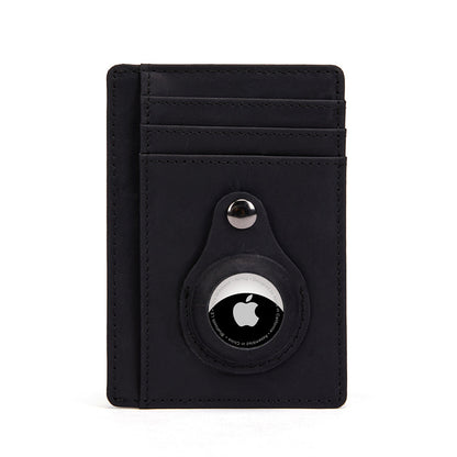 RFID Genuine Leather Tracker Protector Case Gentleman Wallet Money Clip