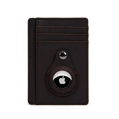 RFID Genuine Leather Tracker Protector Case Gentleman Wallet Money Clip