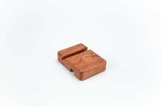 #862 Rosewood Cuboid Shape Double Side Using Phone Stand