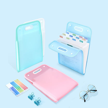 Portable Organ Bag Plastic File Folder Accordion File Folder