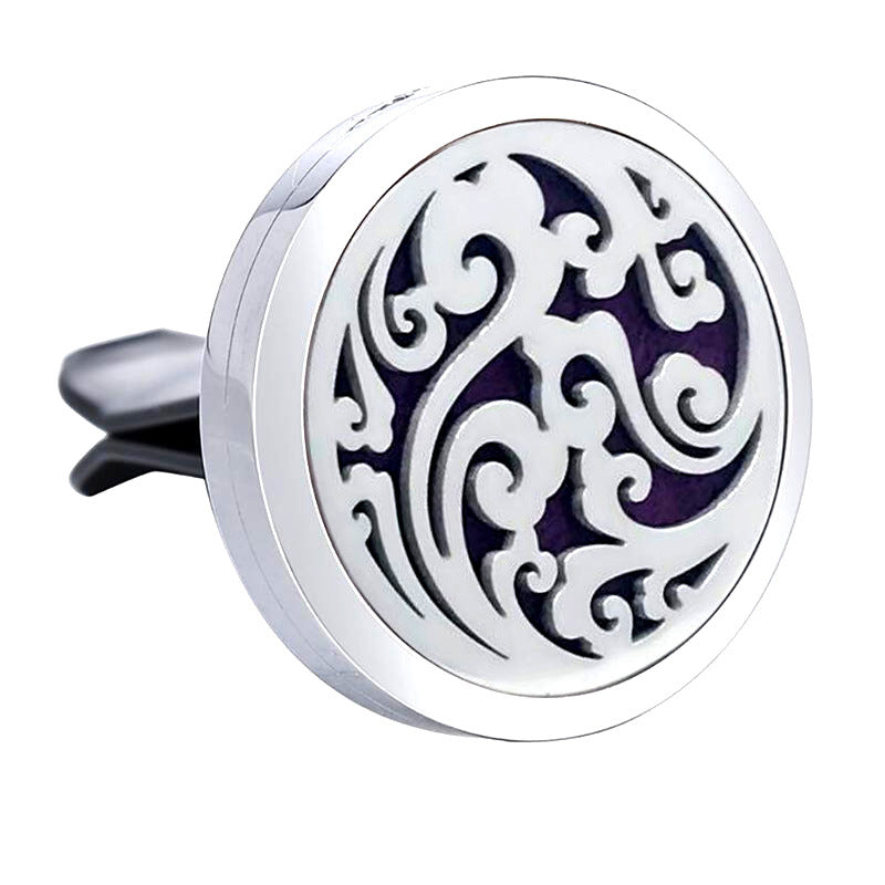 Wave Car Essential Oil Diffuser Vent Clip Stainless Steel