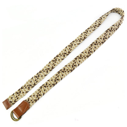 Customized New Woven Elastic Belt Webbing Alloy Buckle Men's Belt