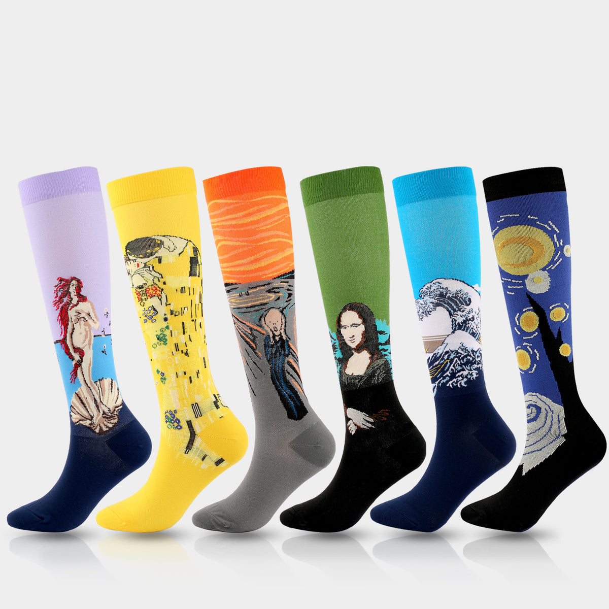 Custom Knitted Knee High Socks Unisex Socks With Full Customization