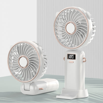 Mini Handheld Fan W/5 Speed Adjustable Fan 1200mah Bettery