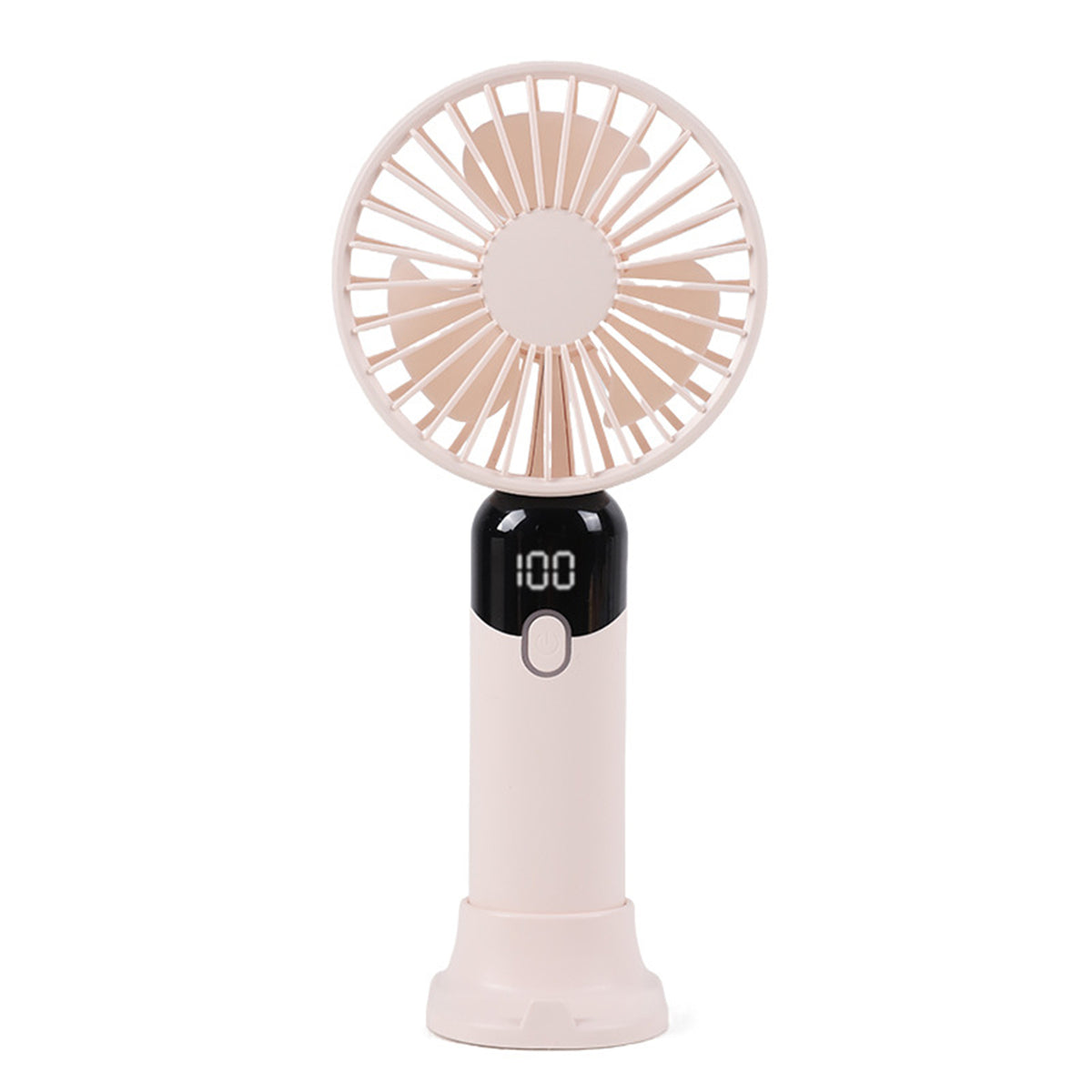 Portable Handheld Fan, Personal Fan with LED Display, Desk Fan Rechargeable with 6 speed