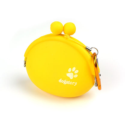 Pet Silicone Snack Bag Portable Fanny Pack With Buckle
