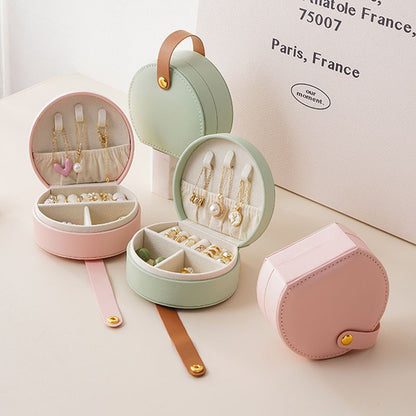 PU Handheld Bag Jewelry Mini Portable Cute Box Necklace Box Ring Box Earring Box Jewelry Storage Box