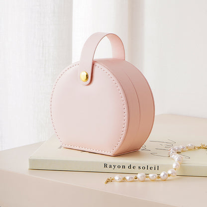 PU Handheld Bag Jewelry Mini Portable Cute Case