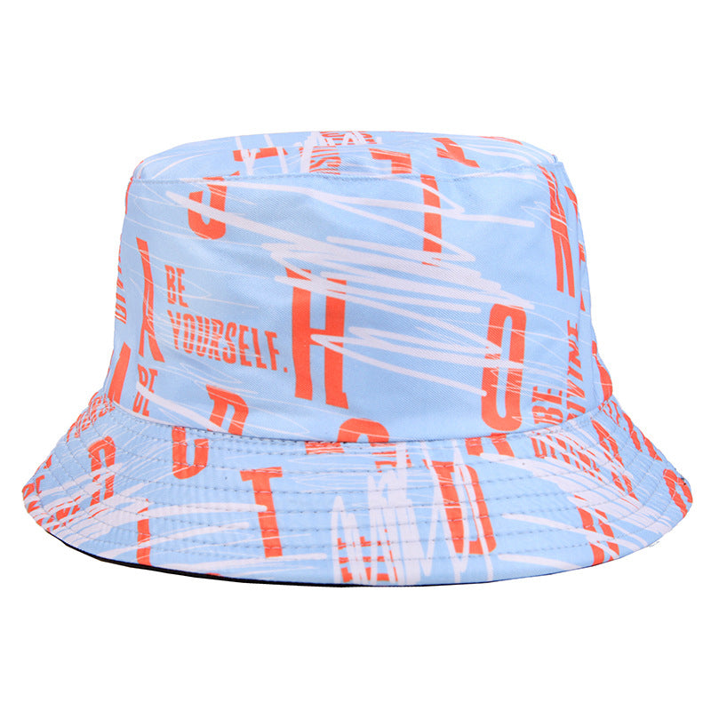 #4 Creative Letter Graffiti Pattern Basin Cap Bucket Hat