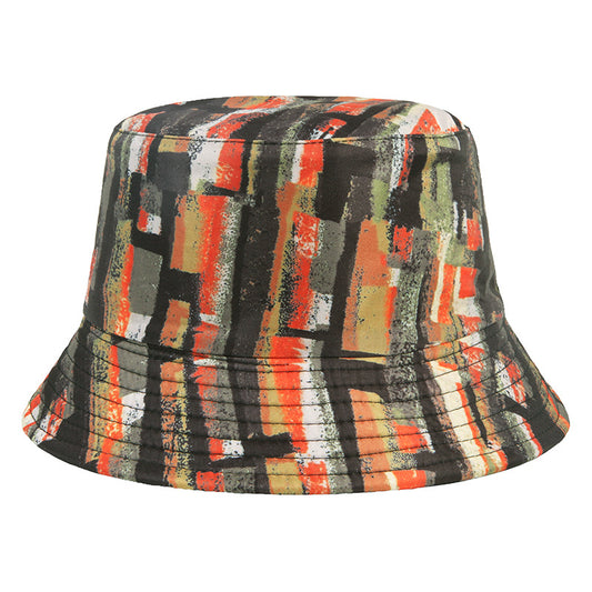 #29 Geometric Tie-dye Pattern Basin Cap Bucket Hat
