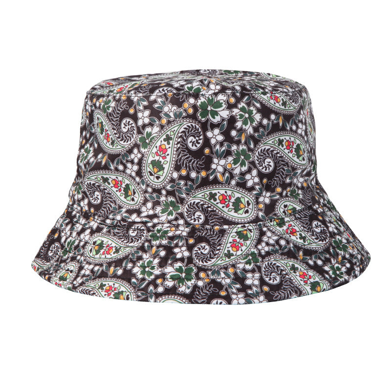 #32 Geometric Tie-dye Pattern Basin Cap Bucket Hat