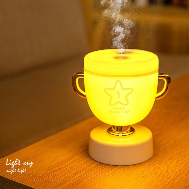 230ml Championship Trophy Shape Cool Mist Humidifier With Night lamp