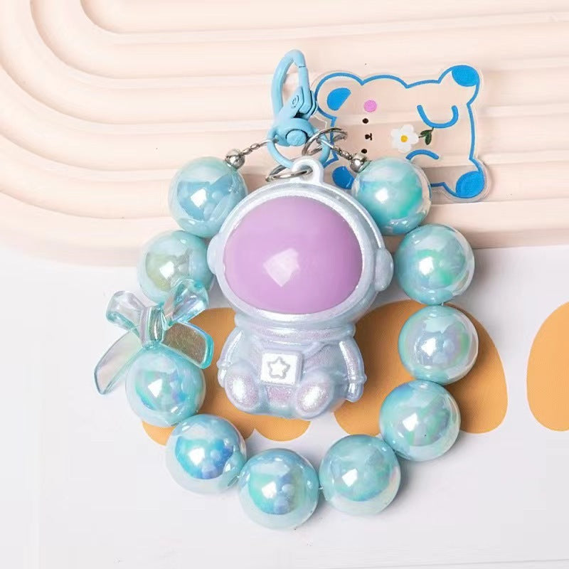 Macarons Astronaut Keychain Phone Pendant Bag Keyring Bag Pendant Charm Accessories
