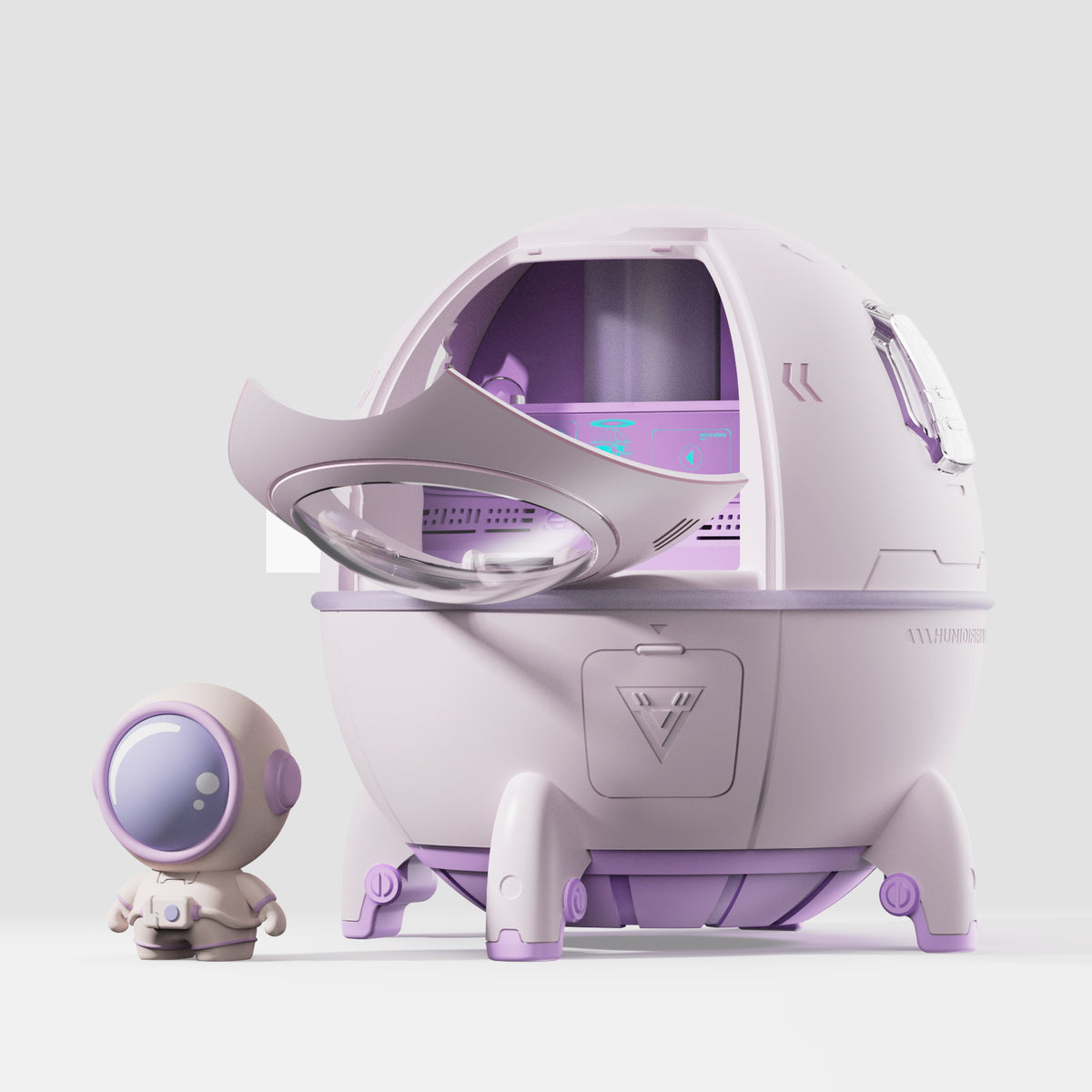 220ml Space Capsule Rechargeable Battery Cool Mist Humidifier