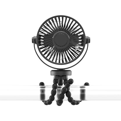 Mini Portable Stroller Fan, Portable Desk Fan with 2000mAH battery