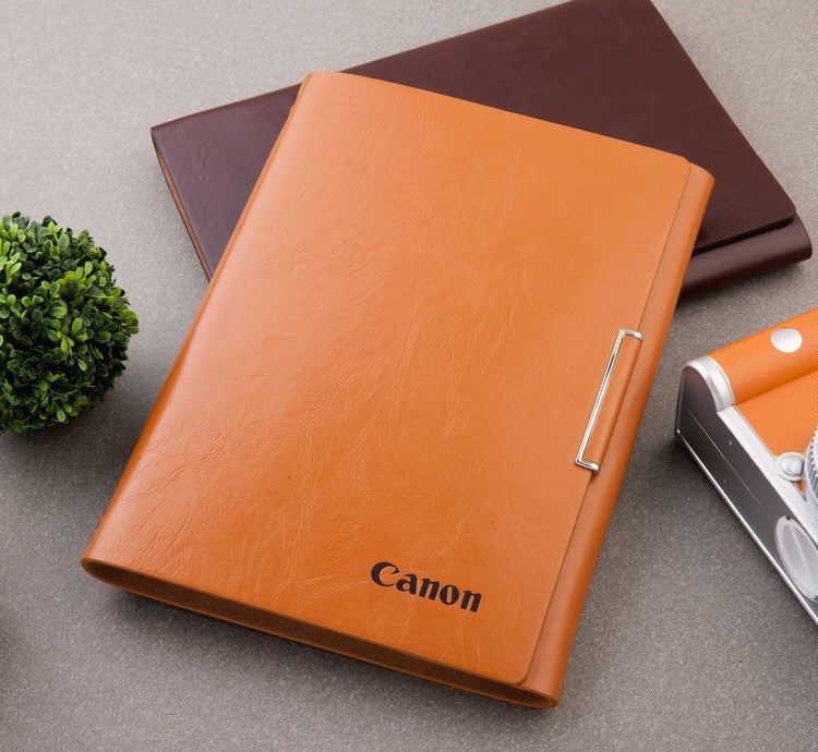 PU Leather Binder/A5 Loose-leaf Notebook w/A Pen Holder & Card Holder