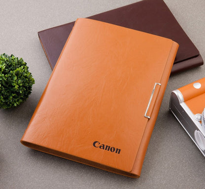 PU Leather Binder/A5 Loose-leaf Notebook w/A Pen Holder & Card Holder