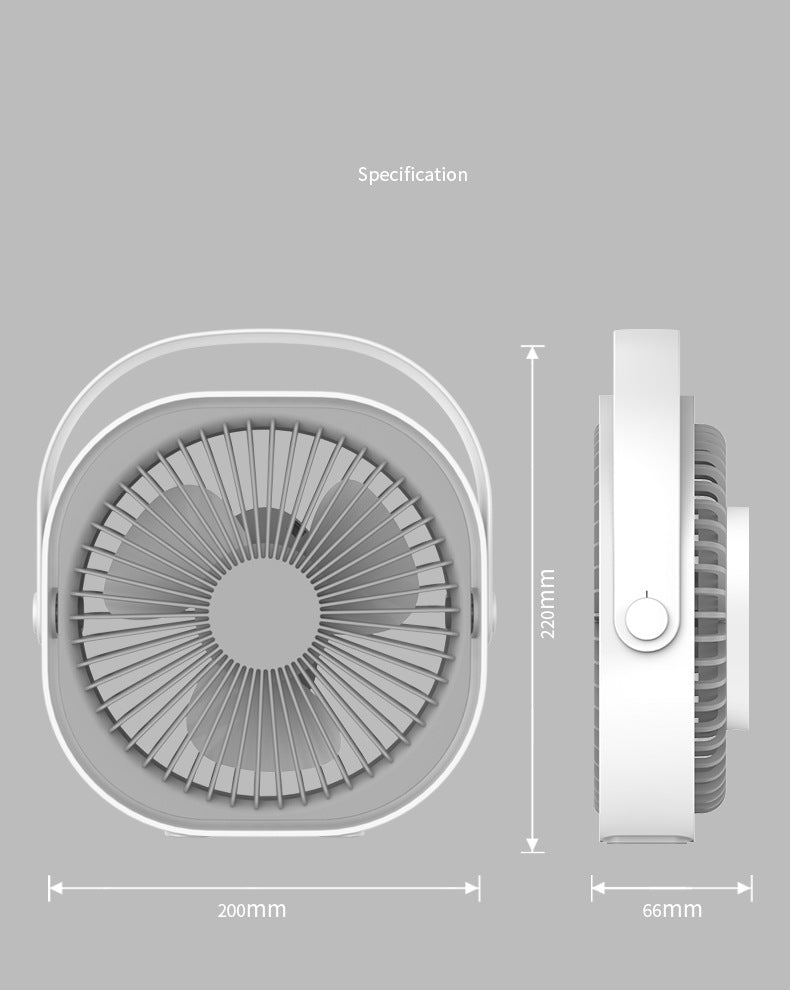 Desk Fan Battery Operated Rechargeable 4000 mAh