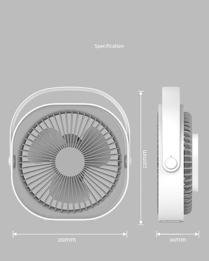 Desk Fan Battery Operated Rechargeable 4000 mAh