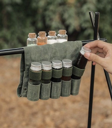 Camping Spice Kit Travel Spice Holder Hiking Spices Set