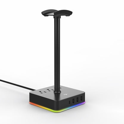 3 Level Light Desk Lamp Electronic Socket Multiple Function Charger #JLT-PC010
