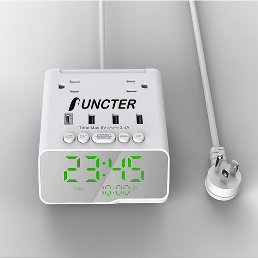 Electronic Clock Multiple Function Charger #YF-01PD