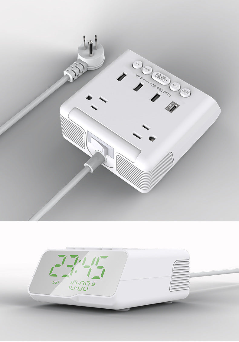 Electronic Clock Multiple Function Charger #YF-01PD