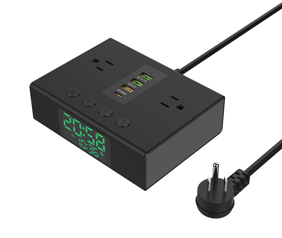 Electronic Clock Multiple Function Charger #YF-08