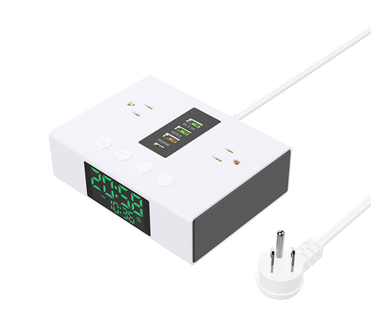 Electronic Clock Multiple Function Charger #YF-08