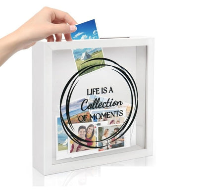 Wood desktop transparent acrylic storage box