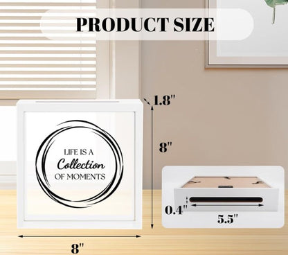 Wood desktop transparent acrylic storage box