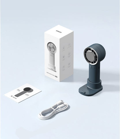 Mini Handheld Fan Rechargeable Portable Small Cold Compress Fan Desk Fan 3 Levels Wind Speed