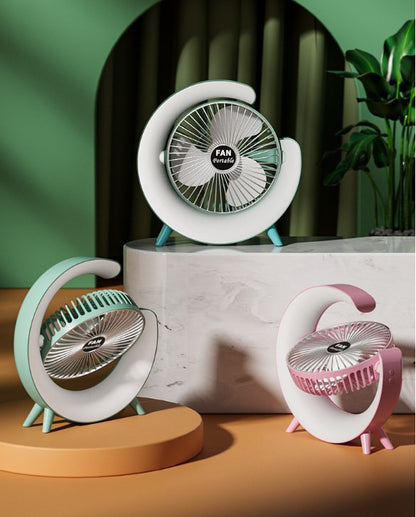 Mini Fan Portable Small Fan Desk Fan 3 Levels Wind Speed