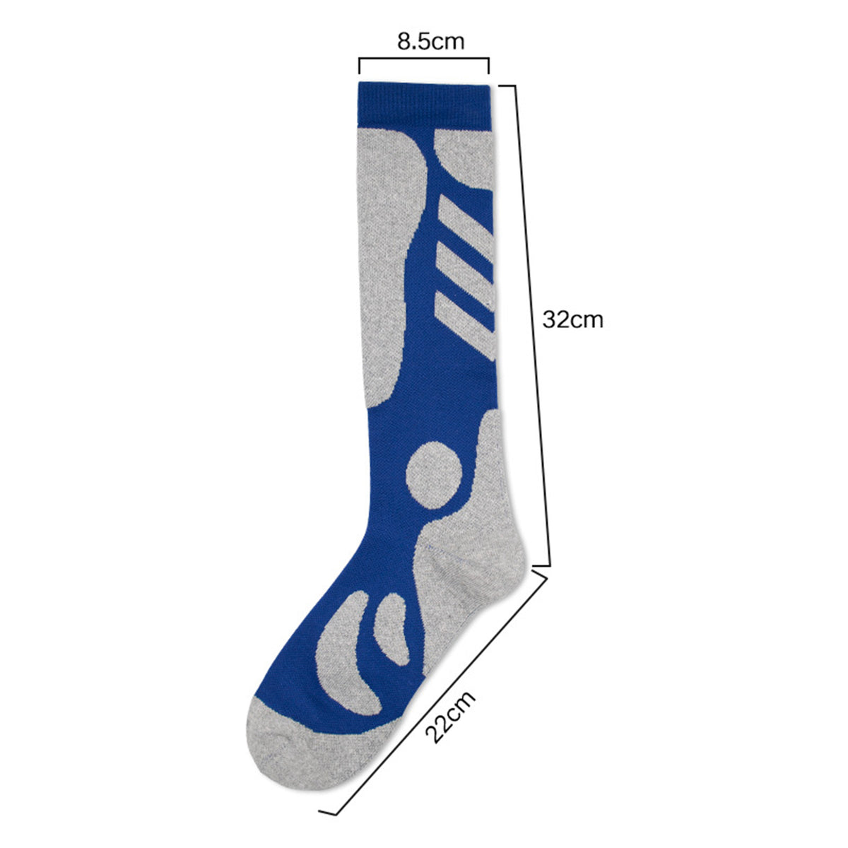 Ski Socks Men Women 2 Packs Warm Winter Thermal Socks for Snow Snowboarding Knee High Compression