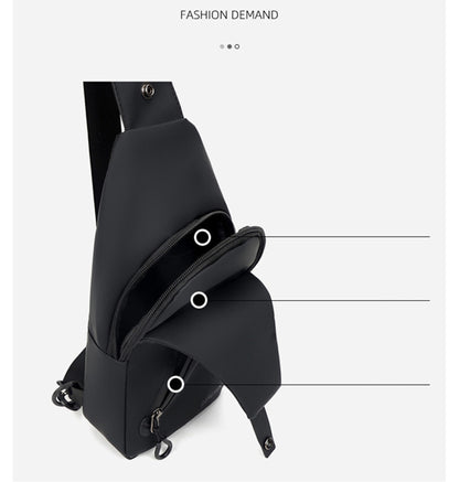 Sling Crossbody Backpack With USB Charger Shoulder Bag