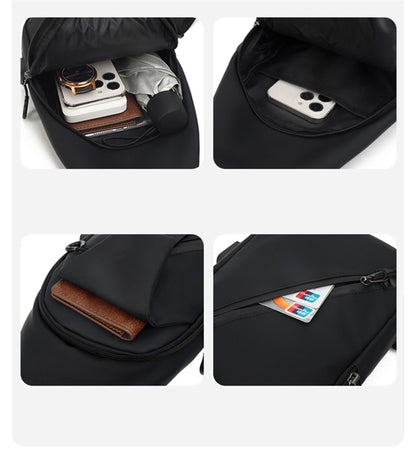 Sling Crossbody Backpack With USB Charger Shoulder Bag