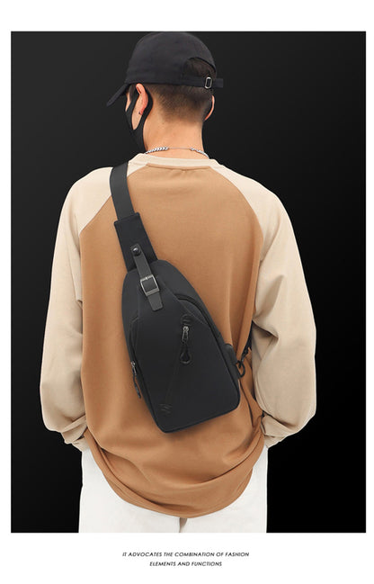 Sling Crossbody Backpack With USB Charger Shoulder Bag