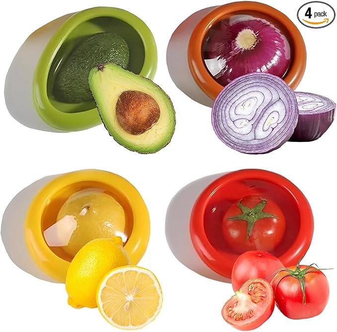 Lemon Shape Refrigerator Silicone Fruit and Vegetable Storage Container