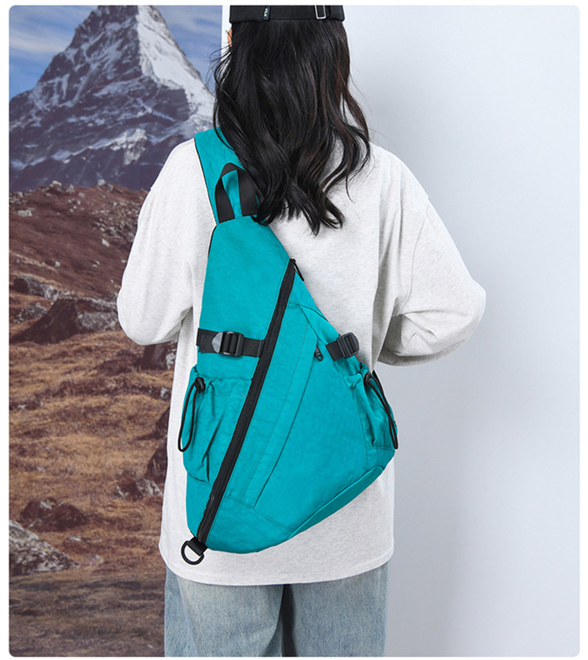Crossbody Sling Backpack Sling Bag Travel Hiking Chest Bag Daypack