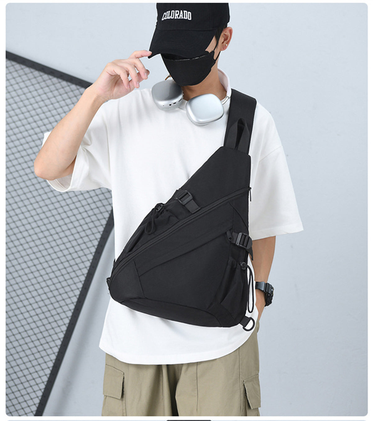 Crossbody Sling Backpack Sling Bag Travel Hiking Chest Bag Daypack
