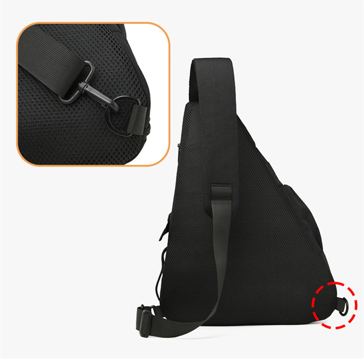 Crossbody Sling Backpack Sling Bag Travel Hiking Chest Bag Daypack